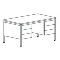 METALOWE BIURKO LEKARSKIE BIM 051