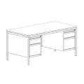 Metalowe biurko medyczne BIM 052