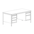 Metalowe biurko medyczne BIM 055