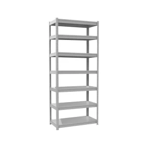 Regał metalowy na wcisk RMM 322 na 7 półek, dł 1200mm