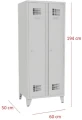 Szafka SUm 321, bhp 600 na nóżkach, nogi, nóżki, profesmeb, malow, ubraniowa, szatniowa 321 wemo wymiary.jpg