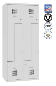 Metalowa szafa ubraniowa SUL 42 W ST z drzwiami L