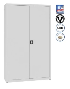 Metalowa szafa aktowa  do biura 199x120x43,5cm SBM 212 MLX RODO na dokumenty i segregatory