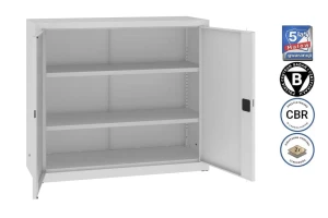 Mała szafa metalowa warsztatowa 104x120x43,5 cm Malow SBM 107mlx narzędziowa do magazynu do garażu na produkcję