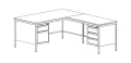 Metalowe biurko medyczne BIM 073