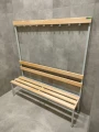 Ławkowieszak Łsz1 100cm 150cm ławka z wieszakami do szatni i pomieszczeń socjalnych metalowa z drewnianym siedziskiem.jpeg