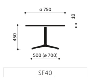 Stół Profim Chic Stolik SF40