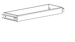 Szuflada pełna do szaf skrzydłowych SBM M 800 mm