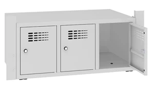 Metalowa szafka na buty SNB 333W do podstawy stałej pod szafki do szatni o szerokości 90 cm