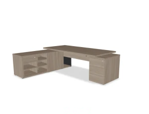BIURKO GABINETOWE  PROSTE Z SZAFKĄ MENAGERSKĄ  MIT1KD MITO