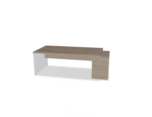 BIURKO GABINETOWE  PROSTE Z NOGĄ  MAT  MITO MIT3KDP