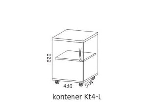 Kontener biurowy Kt4-l