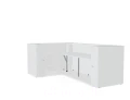LAV12L - Valde modułowa lada recepcyjna tył
