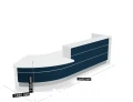 LAV94L - Valde modułowa lada recepcyjna wymiar
