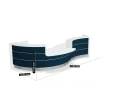 LAV34L - Valde modułowa lada recepcyjna wymiar
