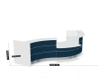 LAV165L - Valde modułowa lada recepcyjna wymiar