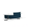 LAV05L - Valde modułowa lada recepcyjna wymiar