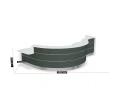 LAV164L - Valde modułowa lada recepcyjna wymiar