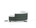 LAV1641L - Valde modułowa lada recepcyjna wymiar
