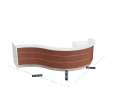 LAV1631L - Valde modułowa lada recepcyjna bok