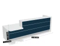 LAV241L - Valde modułowa lada recepcyjna wymiar