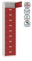 Szafka metalowa śniadaniowa stojąca MSUS4110 szaro-czerwona.jpg