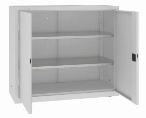 Metalowa niska szafa warsztatowa z półkami MSW 112/5-22 