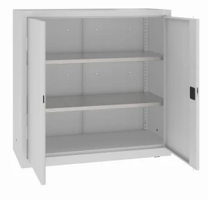 Metalowa niska szafa warsztatowa z półkami MSW 110/5-22