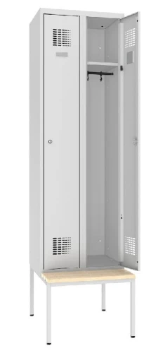 SUM 320 ws MALOW Szafka metalowa pracownicza BHP 600 najtaniej z podstawą P323 ławeczka szatniowa z siedziskiem drewnianym.jpg