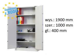 Szafa 2-drzwiowa klasy A na dokumenty MS2M/A 190