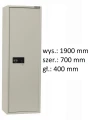 Szafa 1-drzwiowa klasy A na dokumenty MS1M/A 190