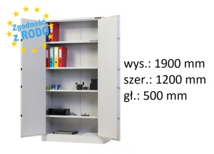 Szafa 2-drzwiowa klasy A na dokumenty MS2D/A 190