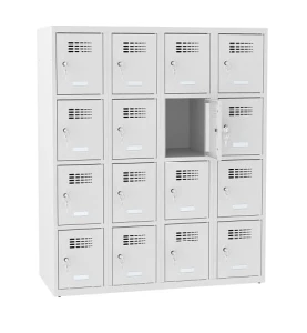 16-skrytkowa szafka metalowa MSus 344S