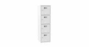 4-skrytkowa szafka metalowa MSus 414S