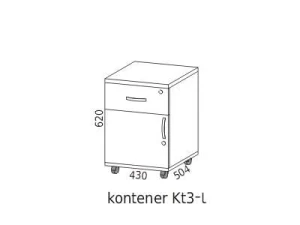 Kontener biurowy Kt3-l